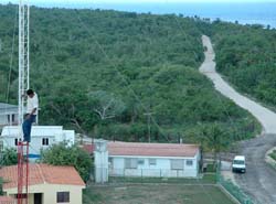 In Pinar del Rio Cuba the road of Guanahacabibes the but western of the roads